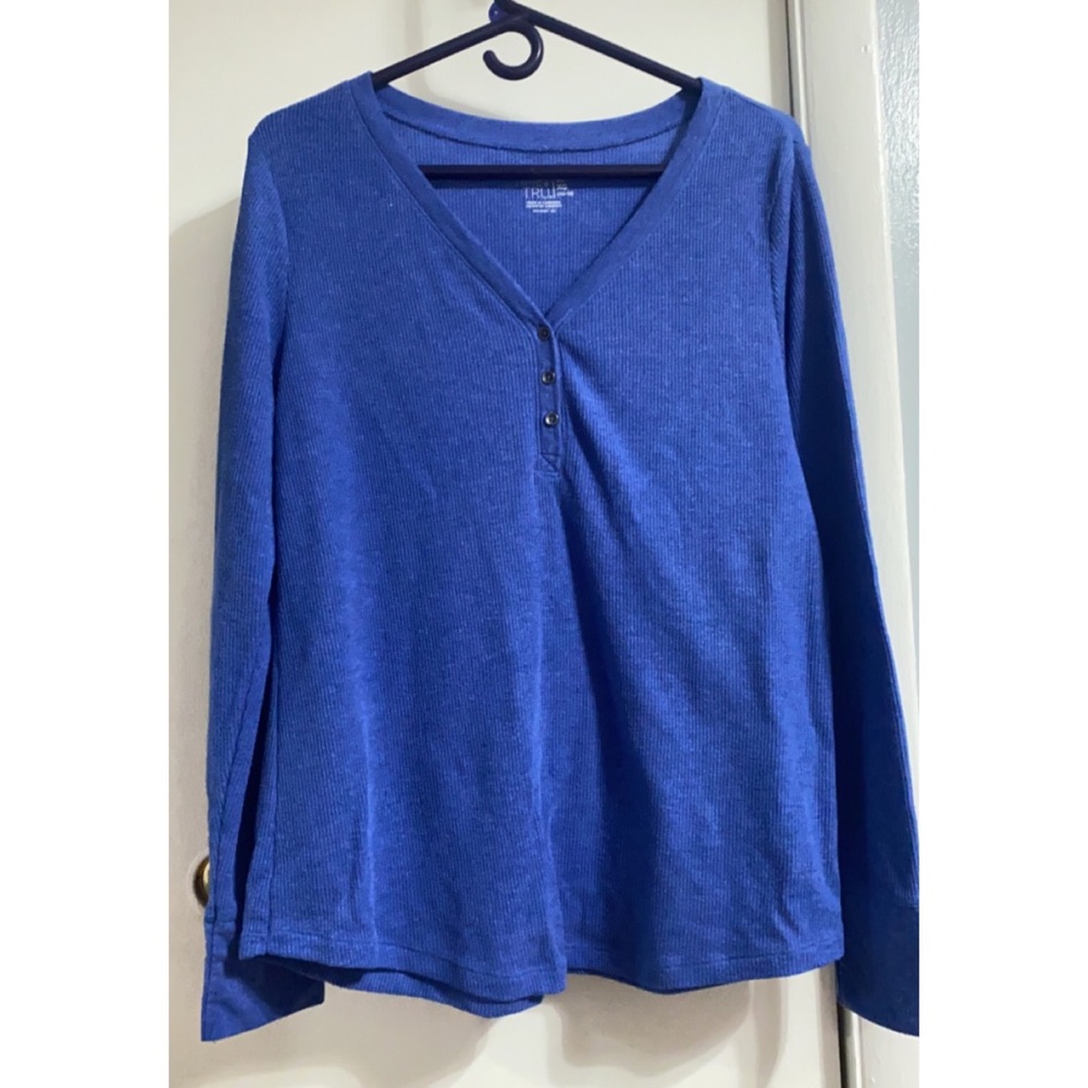 New Blue Long Sleeve Knit